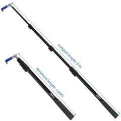 6FT Truck Cargo Grabber Telescoping Truck Bed Retriever Tool Multi-Use black