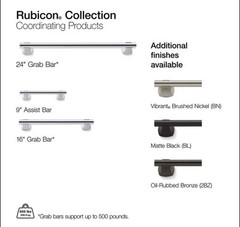 KOHLER Rubicon 24 in. Bathroom Grab Bar in Polished Chrome K-R27242-CP