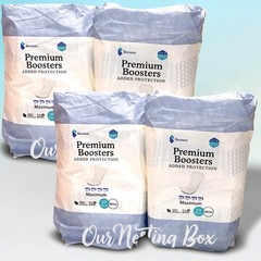 4 Because Overnight Booster Pads Fit All Adult Diapers Extra Absorbency 80 Pack