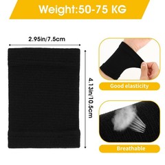 2 Pairs Wrist Compression Sleeve, Carpal Tunnel Wrist Brace Comfortable Elastic