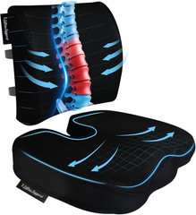 Seat Cushion &Office Chair Cushion,Lumbar Support Pillow for Office Chair,Ergono