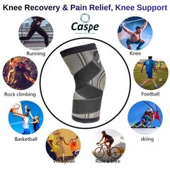 Knee Brace Compression Sleeve Support Joint Pain Arthritis Relief For Sport Gym