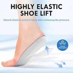 Invisible Height Increase Insoles Heel Lift Taller Shoe Insert Pad for Men Women