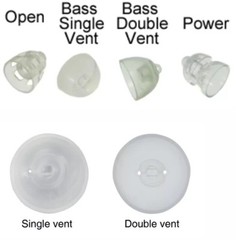 1 Pack Oticon miniFit 5mm Open Domes For Hearing Aids. 10 Domes Total.