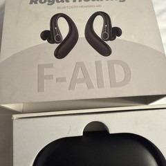 Royal Hearing , Hearing Aids for Seniors with Bluetooth F-AID Black With Case.