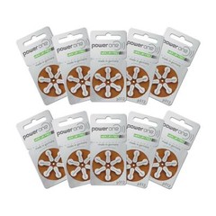 PowerOne Hearing Aid Batteries PR41, p312, SIZE 312 (30 – 120 Batteries)