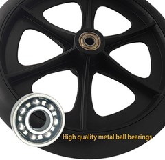 2 Pack Wheelchair Wheel – Environmentally Friendly PU material, 8 Inch Solid …