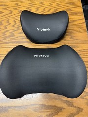 Nioteyk Memory Foam Neck & Lumbar Support Cushion 2 Piece Set Car Pillow