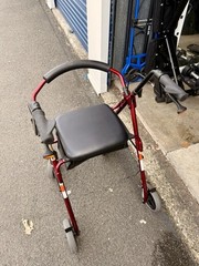 NOVA Zoom 22″ Seat Hght Foldable Rolling Walker Rollator 8″ Wheels