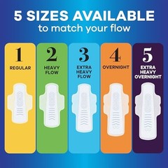 Always Infinity Feminine Pads for Women, Flexfoam with Wings, Size 4