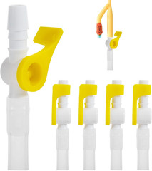 5 Packs Catheter Valve, Urine Drainage Catheter Valves, Comfortable Easy to Use