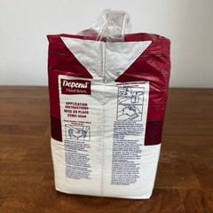 Vintage Depend Fitted Briefs 18 Diapers Adult Large USA Leakage Barrier New 90s