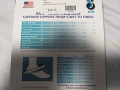 Med Spec ASO Ankle Stabilizer – Black, Size Medium