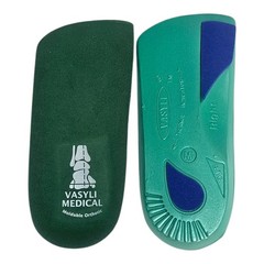 Vasyli Custom 3/4 Length Low Density Heat Moldable Orthotic Insoles