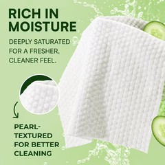 Adult Wipes Extra Large 8×13 inch Wipes for Adults Soft Cucumber Scent 240ct