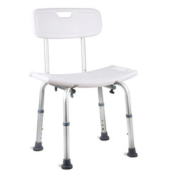 Shower Seat Bath Bench w/Back Adjustable Height 400lbs Inside Bathtub Chair