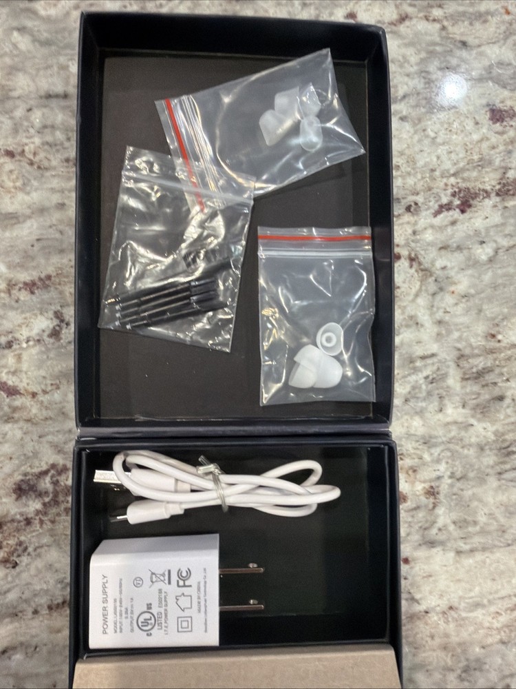 Audien Atom One Rechargeable OTC Hearing Aids – Beige – Brand New
