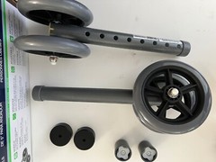 Pair of 500lb Drive Medical Heavy Duty Double 5″ Bariatric Walker Wheels 10118SV