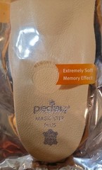 Pedag Magic Step Plus 197 orthotic insole, leather memory foam for joint support