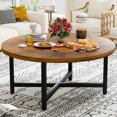 Furmorene Coffee Table 31.5 Large Coffee Tables Brown Round Coffee Tables For