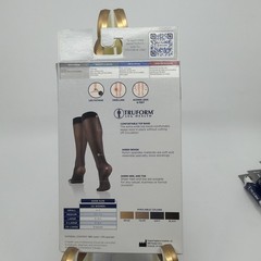 TRUFORM Lites Ladies‘ Sheer Knee High 8-15mmHg (Beige) Large 1763 New