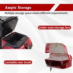 4 Wheels Travel Mobility Scooter 800W 60V 20AH battery Motor for Adult Senior