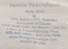 Choose Design Veronique Zippered Full Body Girdle M 855 Crotchless Straps