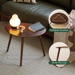Vadisun Small Oval Coffee Table 33.5 Mid Century Modern Coffee Table For Living