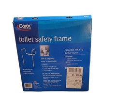 Carex Toilet Safety Frame 300lb Capacity Adjustable Height And Width USA Seller