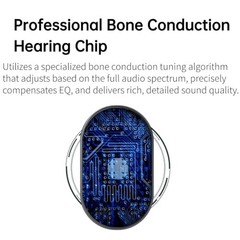 Bone Conduction Hearing Aid for Seniors, Open-Ear Rechargeable Amplifier
