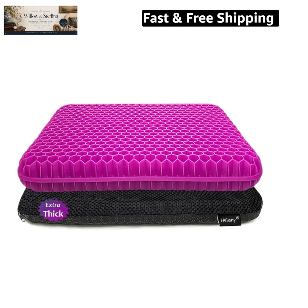 Gel Seat Cushion, Office Seat Cushion Chair Pads for Office Home Car Wheelcha…