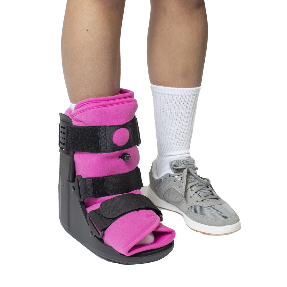 Womens Short Air Walker Boot in Pink – CAM Boot for Ankle and Foot Injuries