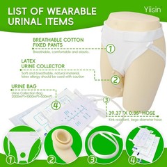 External Condom Catheter for Elderly Men Age 80,Portable Reusable Wearable Latex