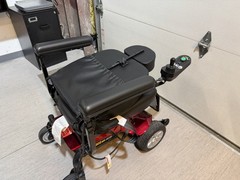 Open Box Pride Jazzy Elite ES Power Wheelchair Red w/ Charger – Unused