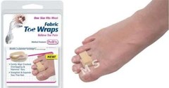 PEDIFIX Fabric Hammer Toe Wraps Crooked Pain Strap Separator 2/PK TowWraps P6055
