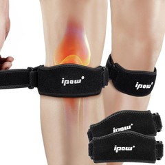 2 Pack Thickened Pad&Wide Patella Knee Strap,Pain Relief Patellar Tendon Supp