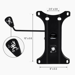 Frassie Nylon Gaming Chair Base 28 inches x 28 x 5 inches, Black