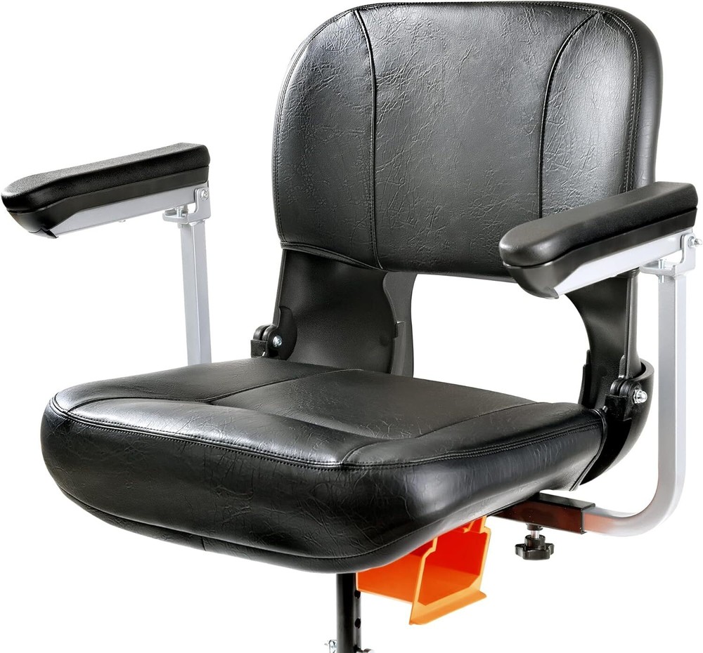 SuperHandy GUT143 Padded Faux Leather Cushioned Seat For 3 Wheel Scooter – Black