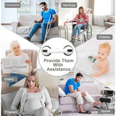2PKS Helping Handle for Shower Suction Grab Bars for Bathroom Portable Safety