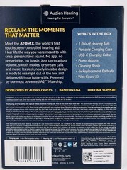Audien Hearing ATOM X -Rechargeable OTC Hearing Aids