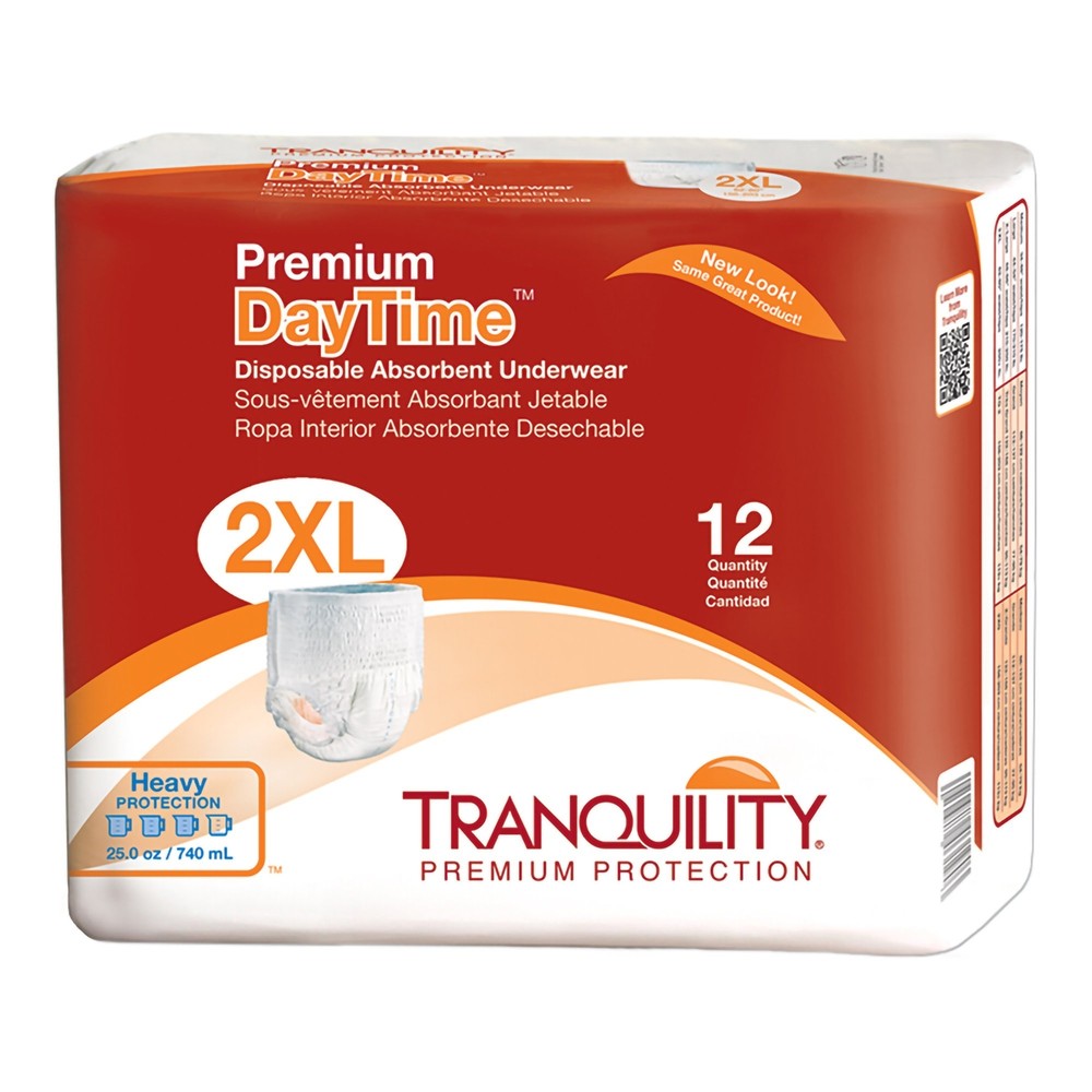 Tranquility Disposable Underwear 2X-Large Heavy 12 Ct