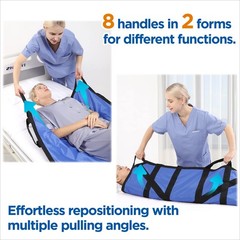 ZHEEYI Multipurpose 43″ x 36″ Positioning Bed Pad with x 36″, Blue
