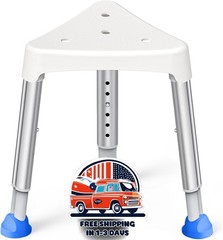 Taburete De Ducha Triangular Ajustable 400 lbs Silla De Baño Para Ancianos NUEVO