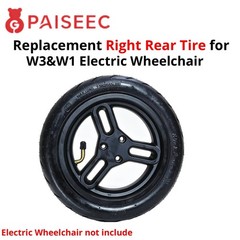 Replacement Right/Left Rear Tire for W3 & W1 Electric Wheelchair | Paiseec