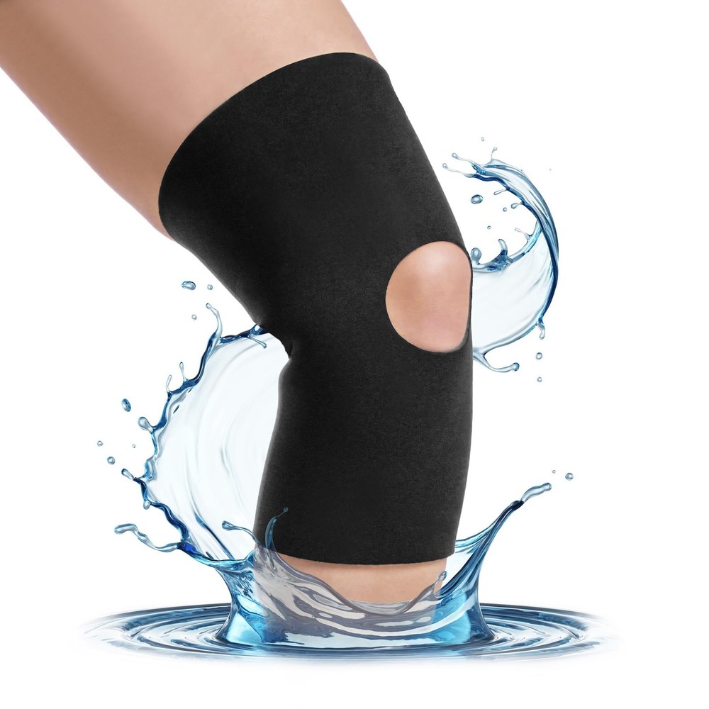 XXXXL Plus Size Open Patella/Open Back Neoprene Knee Sleeve | Water-Resistant…