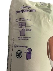 Always Discreet Postpartum Underwear XL RapidDry Core Sensitive Skin 12 Pack NEW