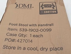 Heavy Duty Step Stool/ Foam Handle Slip-Resistant Texture 300lb Weight Capacity