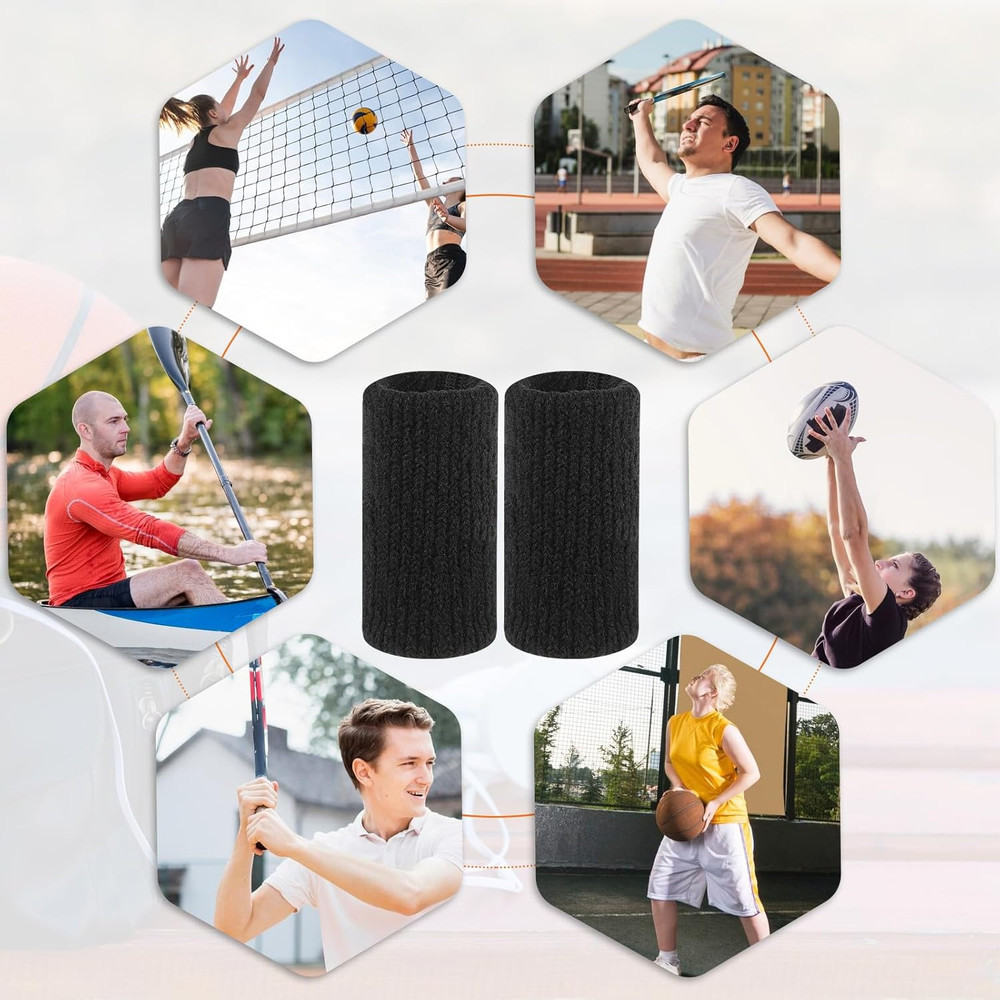 10Pcs Black Sport Finger Sleeves, Finger Sleeves Protectors, Elastic Finger S…