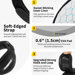 2 Pack Tennis & Golfer’s Elbow Brace, Counterforce Compression | Dual Adjusta…