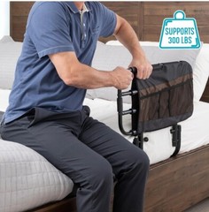 EZ Adjust Bed Rail, Adjustable Senior Bed Rail and Bed Assist Grab Bar #8000